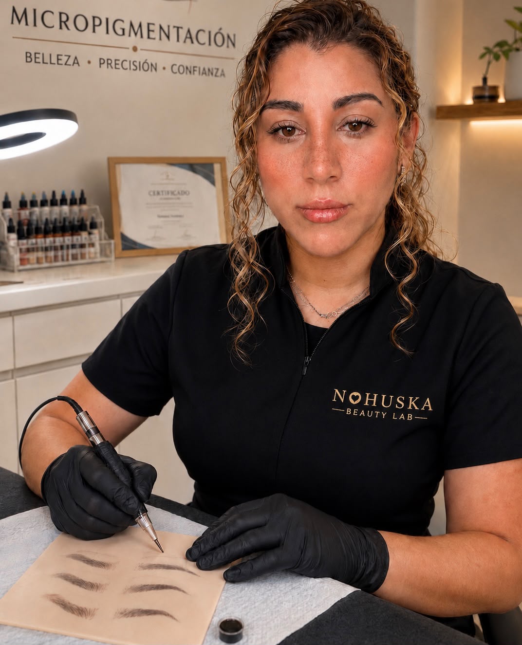 Especialista en micropigmentación de Nohuska Beauty Lab en Granollers